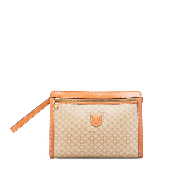 Pre-Loved Celine Macadam Coated Canvas Clutch - Picture 1 of 12